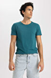 Slim Fit Bisiklet Yaka Basic Tisört