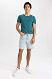 Slim Fit Bisiklet Yaka Basic Tisört