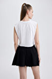Coool Loose Fit Baskılı %100 Pamuk Atlet
