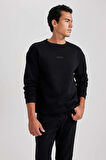 DeFacto Boxy Fit Bisiklet Yaka Baskılı Sweatshirt X8282AZ23AUBK81