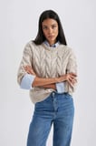 Oversize Fit Bisiklet Yaka Kazak