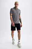 Fit Slim Fit Polo Yaka Kisa Kollu Tisört