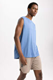 Fit Regular Fit Bisiklet Yaka Sporcu Atlet