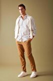 DeFacto Gabardin Pantolon Tailored Regular Fit Cepli Duble Paça A5115AX23AUBN106