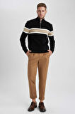 DeFacto Gabardin Pantolon Tailored Regular Fit Cepli Duble Paça A5115AX23AUBN106