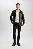 DeFacto Carlo Skinny Fit Ekstra Dar Kalıp Normal Bel Ekstra Dar Paça Siyah Jean Pantolon S2285AZ24SPNM40
