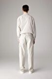 DeFacto Yazlık Gabardin Pantolon Straight Fit Bol Rahat Kesim Cepli Düz Paça B4089AX24SPGR368