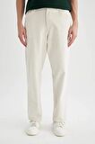 DeFacto Relax Fit Rahat Kesim Yazlık Pantolon Keten Karışımlı Cepli Düz Paça B4532AX24SPBG650