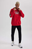DeFactoFit NBA Chicago Bulls Boxy Fit Kapüşonlu Kalın Sweatshirt A7269AX23AURD2