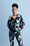 DeFactoFit Loose Fit Kamuflaj Desenli Kapüşonlu Sporcu Sweatshirt B2696AX23AUBK81