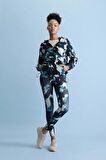 DeFactoFit Loose Fit Kamuflaj Desenli Kapüşonlu Sporcu Sweatshirt B2696AX23AUBK81