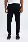 DeFactoFit Slim Fit Sporcu Jogger Eşofman Altı Dar Kesim Skuba Dalgıç Kumaş Standart Paça Beli Bağcıklı Lastikli Paça Z9112AZ24SPBK81