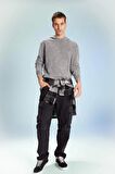 DeFacto Regular Fit Kapüşonlu Yıkamalı Soluk Efektli Basic Düz Sweatshirt B9220AX23WNGR367