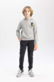 DeFacto Erkek Çocuk Baskılı Kapüşonlu Kalın Sweatshirt B9012A823CWGR210