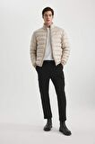 DeFacto Slim Fit Mevsimlik Mont Dar Kesim Dik Yaka Fermuarlı Cepli B9782AX24SPER37