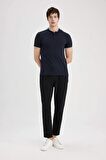DeFacto Slim Fit Dar Kesim Dik Yaka Kısa Kollu Waffle Polo Tişört Z4262AZ24SMNV64