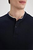 DeFacto Slim Fit Dar Kesim Dik Yaka Kısa Kollu Waffle Polo Tişört Z4262AZ24SMNV64