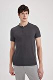 DeFacto Slim Fit Dar Kesim Dik Yaka Kısa Kollu Waffle Polo Tişört Z4262AZ24SMAR15