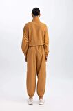 DeFactoFit Sporcu Jogger Eşofman Altı Loose Fit Cepli Beli Paçası Lastikli Standart Boy B4214AX24SPBN173