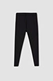 DeFactoFit Slim Fit Dar Kesim Normal Bel Sporcu Tayt A7243AX23WNBK81