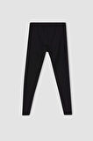 DeFactoFit Slim Fit Dar Kesim Normal Bel Sporcu Tayt A7243AX23WNBK81