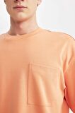 DeFacto Oversize Fit Bisiklet Yaka Kısa Kollu %100 Pamuk Ağır Kumaş Tişört T3661AZ24SPOG47