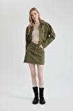 DeFacto Coool Kargo Fit Gabardin Mini Etek C1890AX24SPKH158