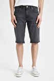 Regular Fit Jean Bermuda Şort