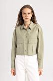 DeFacto Regular Fit Basic Poplin Basic Uzun Kollu Gömlek C3164AX24SPKH499