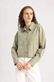 DeFacto Regular Fit Basic Poplin Basic Uzun Kollu Gömlek C3164AX24SPKH499