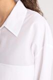 DeFacto Crop Basic Poplin Basic Uzun Kollu Gömlek C2355AX24SPWT34