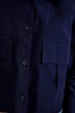DeFacto Crop Poplin Basic Düz Uzun Kollu Gömlek C2355AX24SPNV251