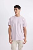 DeFacto New Regular Fit Bisiklet Yaka Basic Düz %100 Pamuk Kısa Kollu Tişört V7699AZ24SPPR77