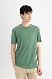 DeFacto New Regular Fit Bisiklet Yaka Kısa Kollu %100 Pamuk Basic Tişört V7699AZ24SPGN1133