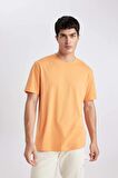 DeFacto New Regular Fit Bisiklet Yaka Basic Düz %100 Pamuk Kısa Kollu Tişört V7699AZ24SPOG71
