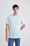 DeFacto %100 Pamuk New Regular Fit Bisiklet Yaka Basic Düz Kısa Kollu Tişört V7699AZ24SPBE506