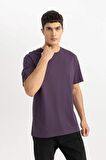DeFacto %100 Pamuk New Regular Fit Bisiklet Yaka Basic Düz Kısa Kollu Tişört V7699AZ24SPPR187