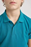 DeFacto Erkek Çocuk Pike Kısa Kollu Basic Düz Polo Tişört K1689A624SMGN309