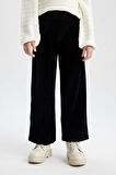 Kız Çocuk Wide Leg Fitilli Kadife Pantolon