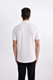 DeFacto Slim Fit Dar Kesim Kısa Kollu Pamuklu Modal Karışımlı Basic Düz Polo Tişört M6609AZ24SPWT34