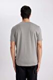 DeFacto Regular Fit Bisiklet Yaka Kısa Kollu Tişört T5014AZ24SPGR90
