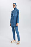 Regular Fit 4'lü Basic Burkini Tesettür Mayo Takım