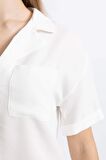 DeFacto Coool Oversize Fit Pijama Yaka Kısa Kollu Gömlek C3751AX24SPWT32
