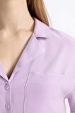 DeFacto Coool Oversize Geniş Kalıp Pijama Yaka Kısa Kollu Gömlek C3751AX24SPPR143