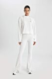 DeFactoFit Flare Fit İspanyol Paça Standart Boy Ribana Pantolon B9023AX24SMER105