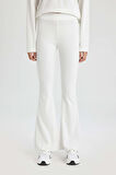 DeFactoFit Flare Fit İspanyol Paça Standart Boy Ribana Pantolon B9023AX24SMER105