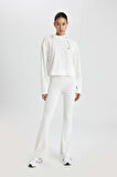 DeFactoFit Flare Fit İspanyol Paça Standart Boy Ribana Pantolon B9023AX24SMER105