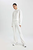 DeFactoFit Flare Fit İspanyol Paça Standart Boy Ribana Pantolon B9023AX24SMER105