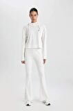 DeFactoFit Flare Fit İspanyol Paça Standart Boy Ribana Pantolon B9023AX24SMER105