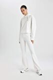 DeFactoFit Flare Fit İspanyol Paça Standart Boy Ribana Pantolon B9023AX24SMER105